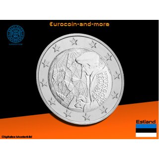 2 Euro Estland 2022 35 Jahre Erasmus Programm