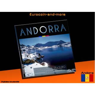 KMS Andorra 2023 1Cent bis 2Euro - 3,88Euro in BU