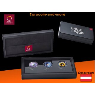 20 Euro Österreich 2023 Faszination Universum als komplettes Set PP - Ag925