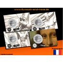 4 x 2 Euro Frankreich 2025 Louvre Museum in Coincard  als...
