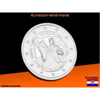 2 Euro Kroatien 2025 1100Jahre Königreich Kroatien - Krönung König Tomislav -lose-