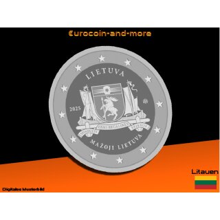 2 Euro Litauen 2025 Ethnographische Region – Mažoji Lietuva
