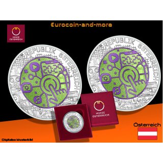 25 Euro Österreich 2025 - Niob Münze - Digitalisierung - HGH Ag900