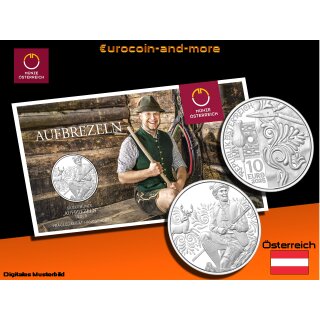 10 Euro Österreich 2025 - Aufdirndln - Leder - Serie: gschneizt & kampelt HGH