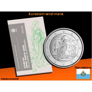 2 Euro San Marino 2025 Heiligen Jahr 2025 Pilger der Hoffnung in BU