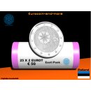 25 x 2 Euro Estland 2024 Nationalblume Kornblume -Rolle-