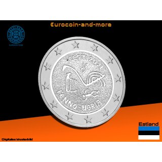 2 Euro Estland 2021 Finno-ugrische Völker
