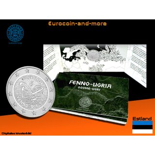 2 Euro Estland 2021 Finno-ugrische Völker in Coincard