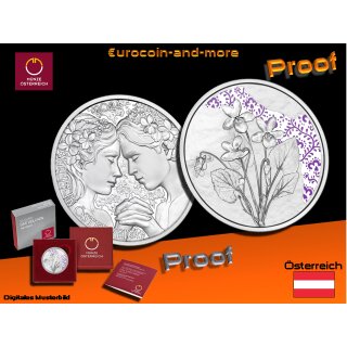 10 Euro Österreich 2024 – das Veilchen – Sprache der Blume PP/Proof
